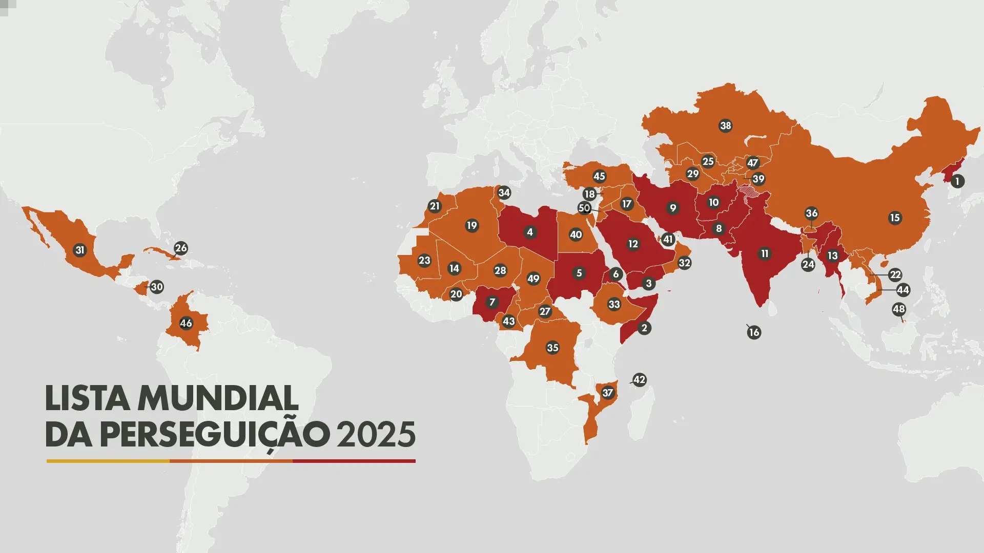 Perseguição alcança mais de 380 milhões de cristãos no mundo